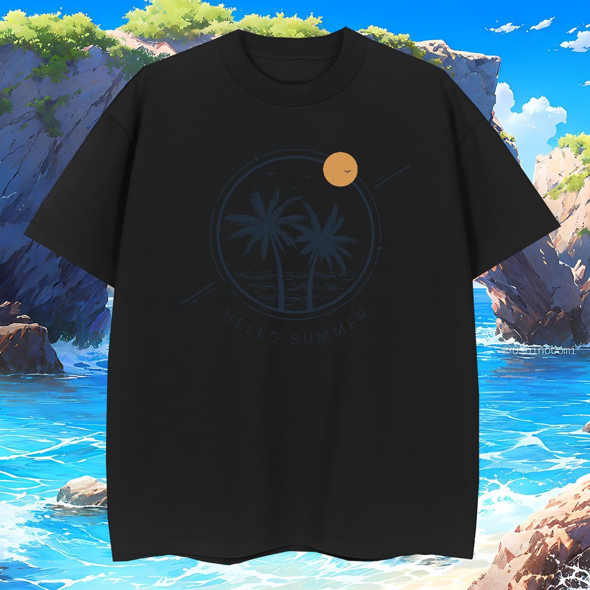 Men T Shirts 230g 100% Cotton sea Daily Outfit Breathable DIY Men Tshirts Designer Fashion Classic Tees