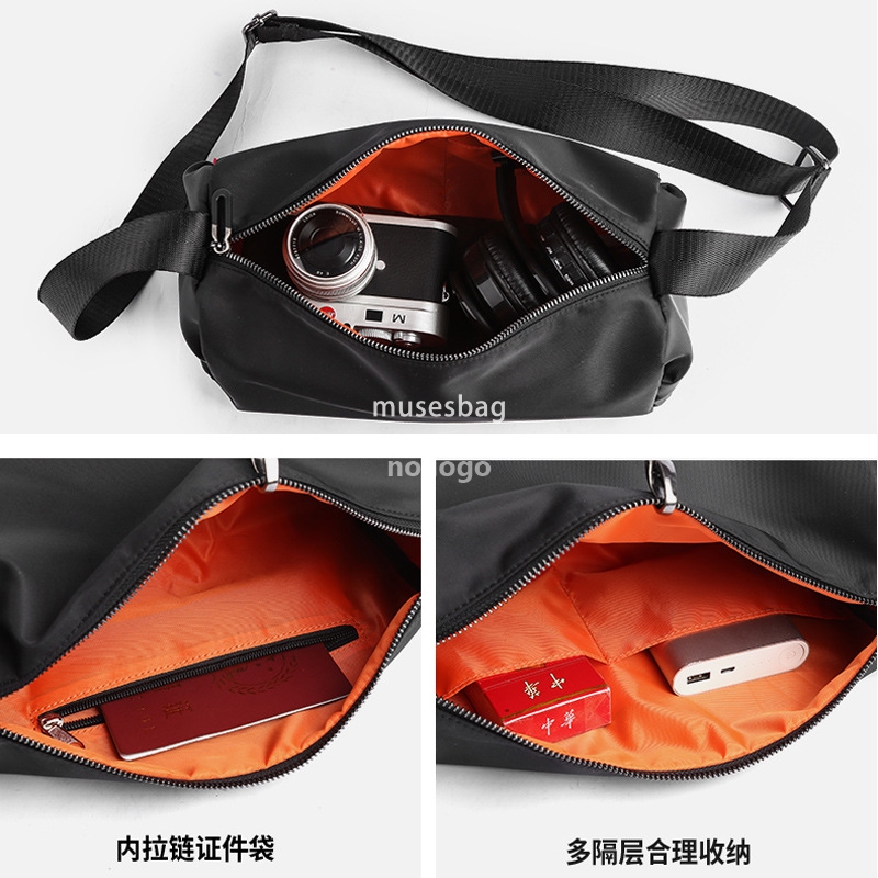 Spot wholesale single shoulder crossbody bag male Korean version postman small hanging bag hip hop simple fashion brand diagonal backpack foreign trad