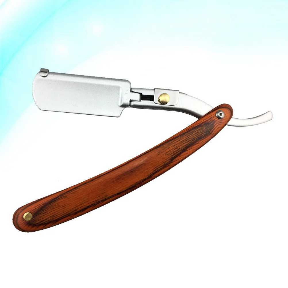 Razor Blades for Men Manual Safe Metal Shaving Double Sided Colored Wood BambooM240814