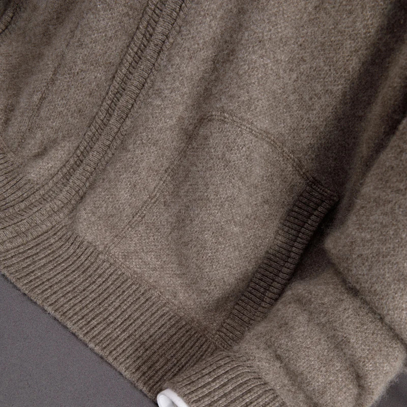 Arrival Fashion Autumn and Winter Cashmere Sweater Mens Thickened Knitted Zipper Cardigan Coat Size SMLXL2XL3XL4XL5XL6XL 240821