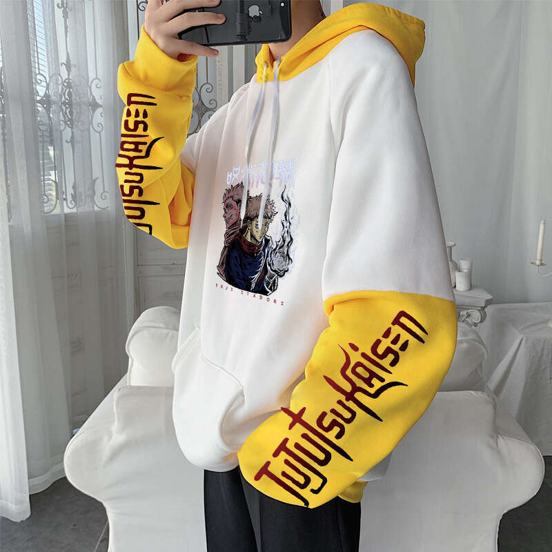 Anime Japanese Jujutsu Kaisen Hoodies Gothic Sukuna Ryoumen Yuuji Itadori Autumn Winter Men Plus Size Long Sleeve Sweatshirts