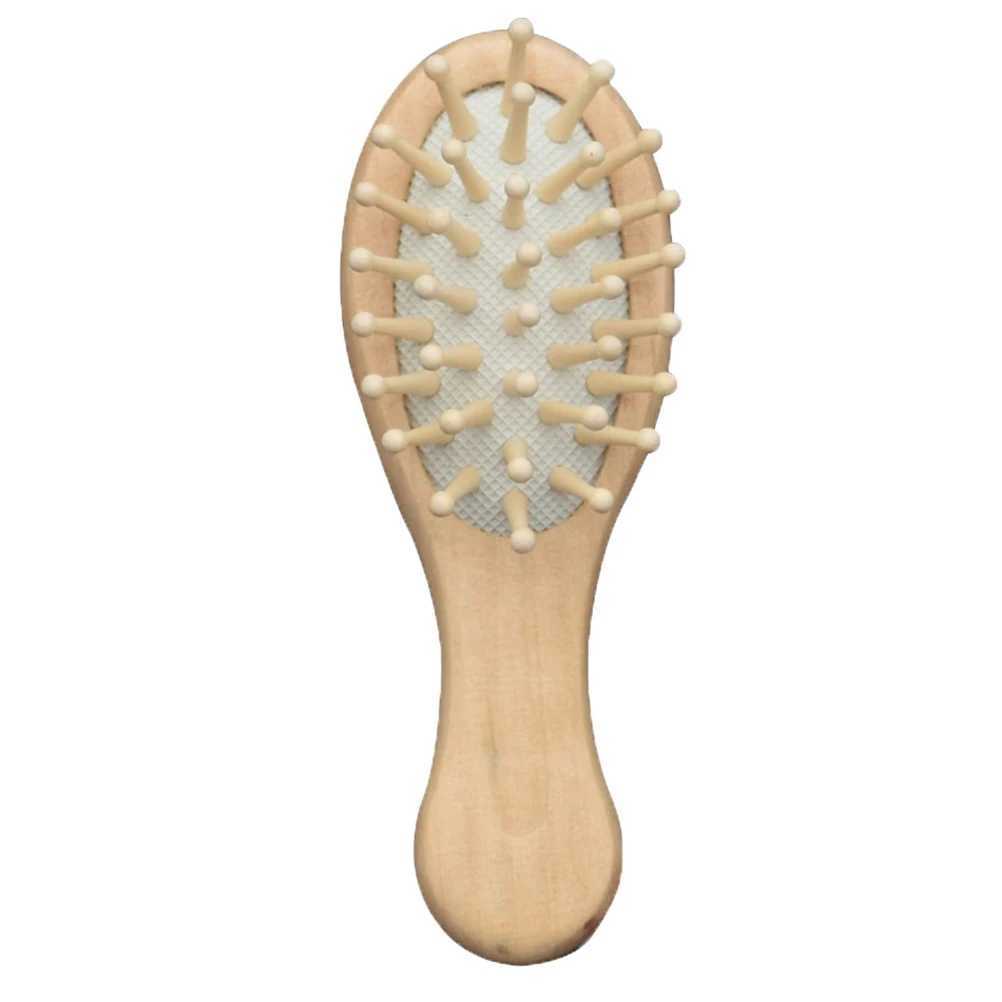 Wooden massage comb scalp massage brush anti-static massage brush small massage relaxation natural wooden hair care styling tool W240813
