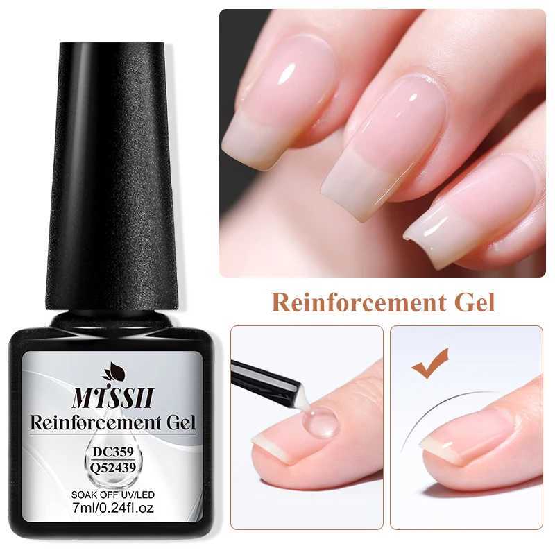 Mtssii 7ml Reinforcement Gel Nail Polish Function Gel Thick Base Gel Top Coat Transparent Soak Off UV LED Nail Art ManicureM240814