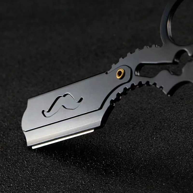 NEW Barber Razor Haircut Beard Eyebrow Shaving Tool Manual Depilation Razors Hairdresser Trimming Blades Straight EdgeM240814