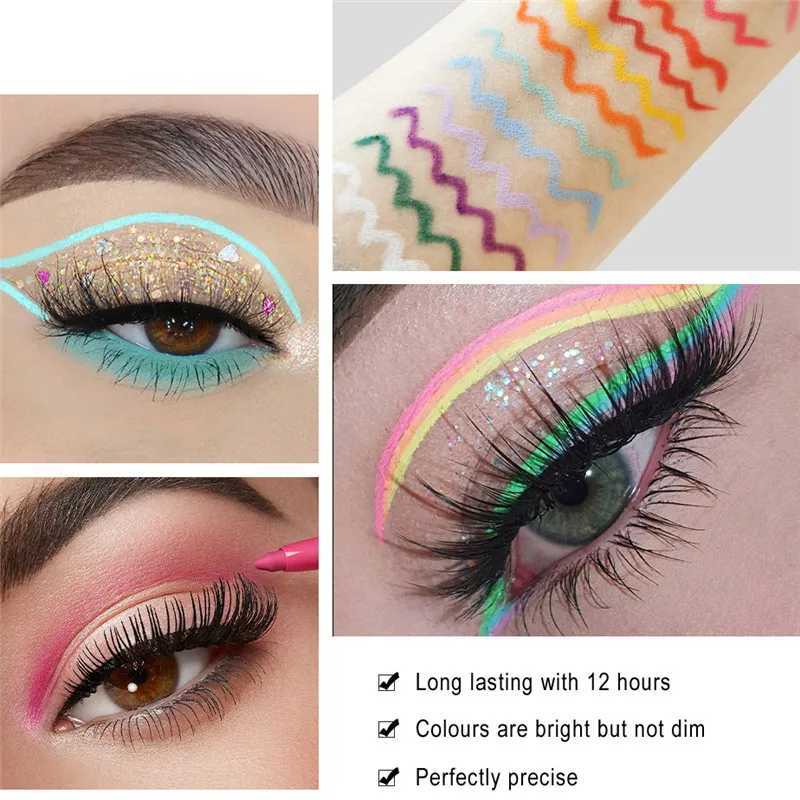 20 Color Matte Eyeliner Waterproof Lasting Creme Gel Liner Easy To Use Rotatable Eyeliner Colorful Eye Liner Eye Makeup Tools Y240813