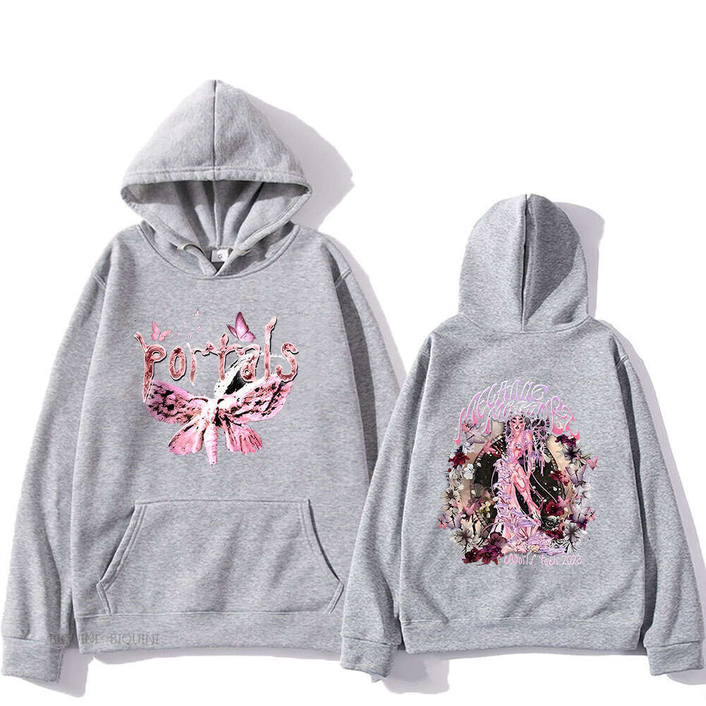 Melanie Martinez Portals Tour Hoodies Women Double Sided Printing Sweatshirts Popular Graphic Tops Casual Loose Soft Pullovers