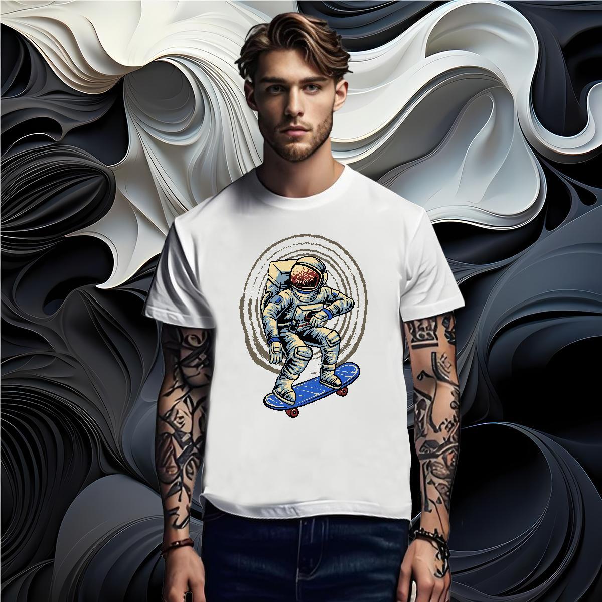 Mens T Shirts 100% Cotton 230g universe Home Outdoor Round Neck Short Sleeve Custom Anime Couples T Shirts Free Shipping Loose Fit Tops