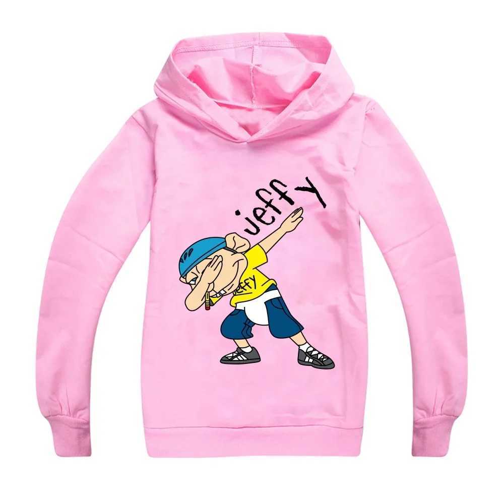 Anime Jeffy Puppet Hoodies Teenager Boys Hoodie Jumper Kids Sweatshirts Girls Leisure Outerwear Childrens Pullover StreetwearY240814