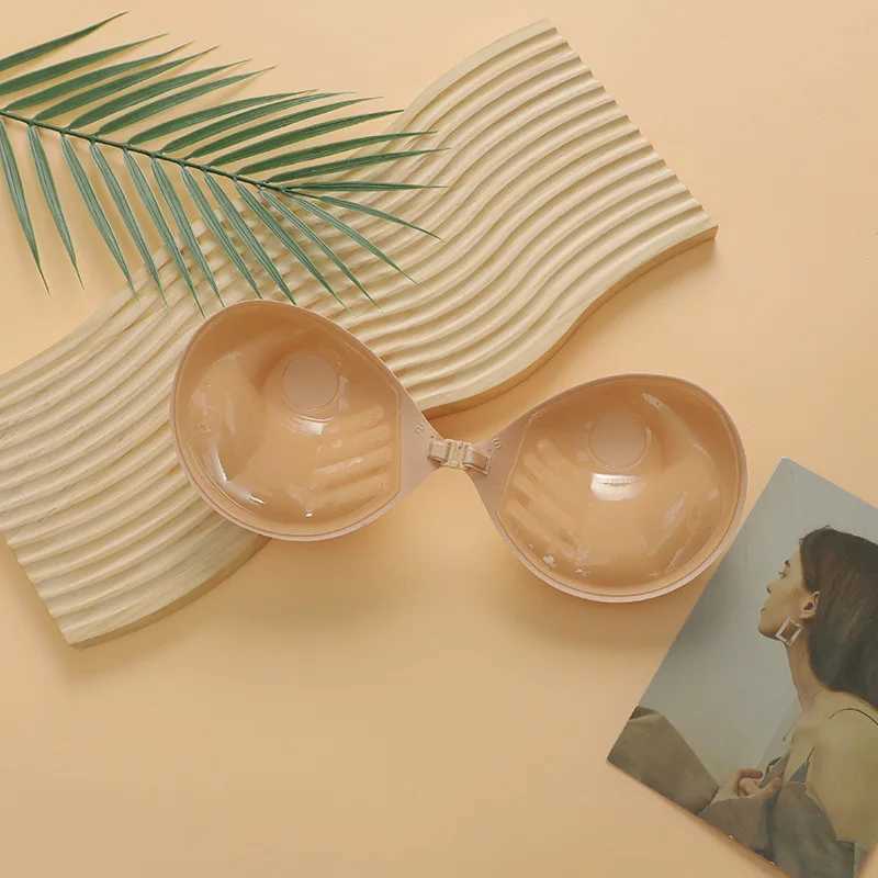 Summer womens chest stickers enhance nude bras self-adhesive bras invisible coverage bras silicone pads sexy strapless brasXJ250324