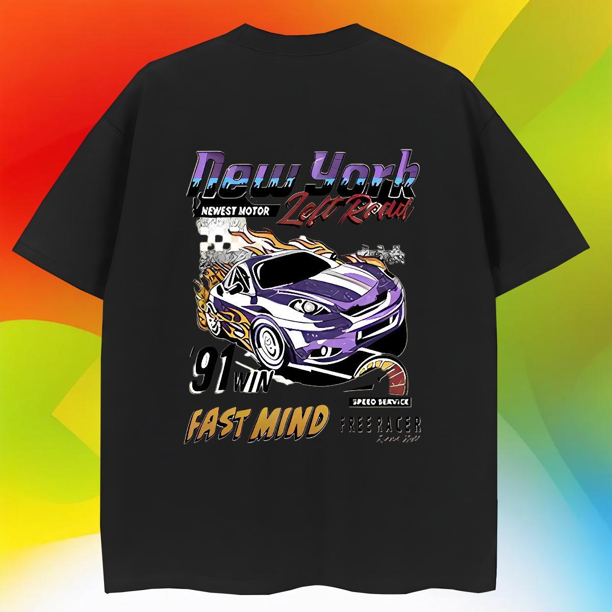 Loose Fit Couples T Shirts Hip Hop 230g Cotton Oversized 4XL Short Sleeve Soft car T-Shirts New Arrival Tees Shirts