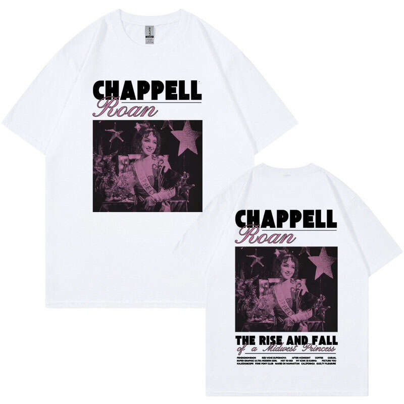 Chappell Roan Midwest Princess Tour 2024 T Shirts Men Women Vintage Hip Hop Gothic T-shirt Fashion Casual Oversized Tee Clothing -shirt ee