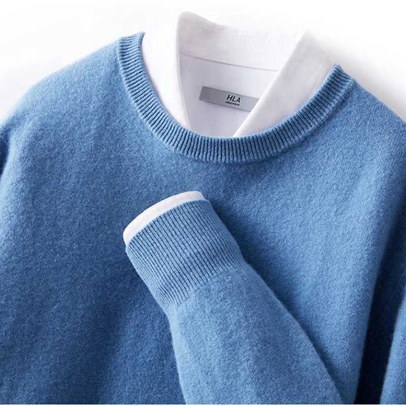 Cashmere sweater mens soft and warm jersey jumper Hombre pull man Hiver O collar Korean popular clothingW240729
