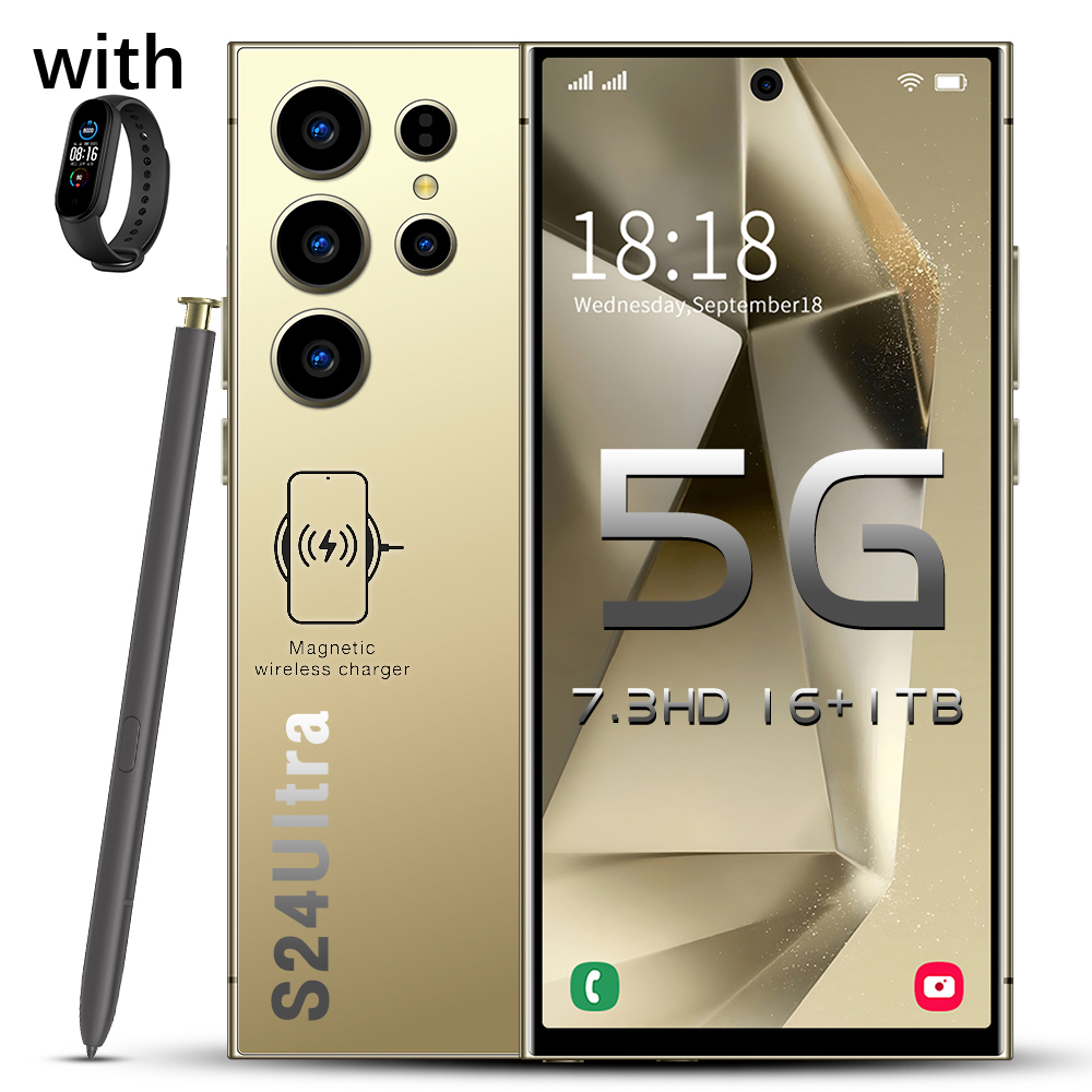 S24 Ultra 16GB+1TB smartphone cell phone Dual SIM 5G Phone 6.8HD+ Display 13MP+50MP Camera Android 13 Mobile Fingerprint Face ID GPS