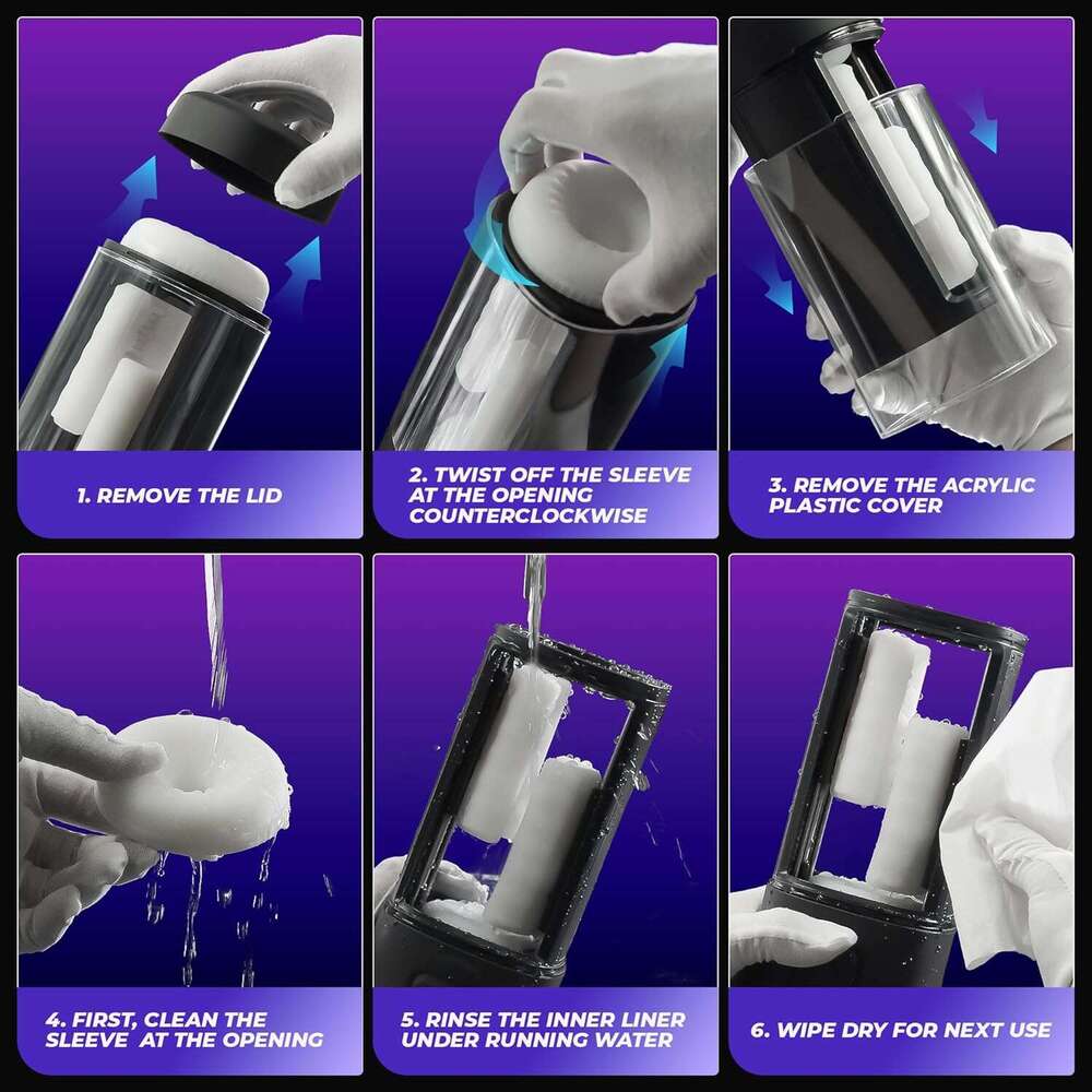 EVYLEEN men's sex toy with 9 vibration and 6 friction mode pockets, 2-level heating level men's sex toy adult toy male massager, vibrator ad