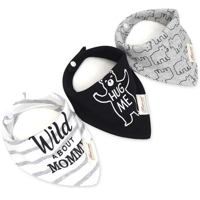 Bibs Burp Cloths 3pcs/lot4pcs/lot Baby Bibs Bandana 100% Cotton Cartoon Saliva Towel For Boys And Girls Newborn Infant Babadores Para Bebe KF531L4812