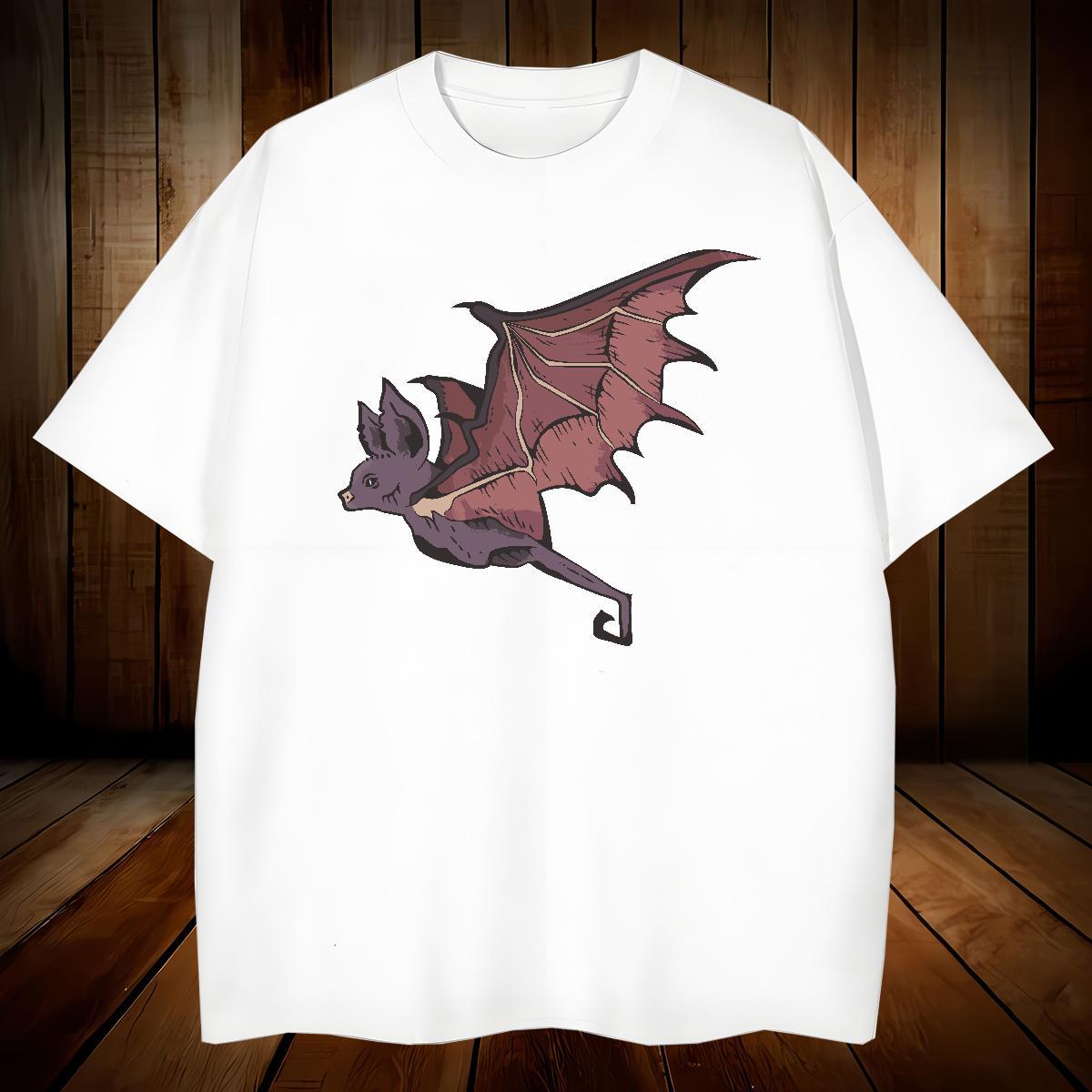 TOP Quality Man T Shirts bat Short Sleeve O-Neck Sports Casual DIY Logo Oversized 230g Pure Cotton Men Tees New Tee Shirt