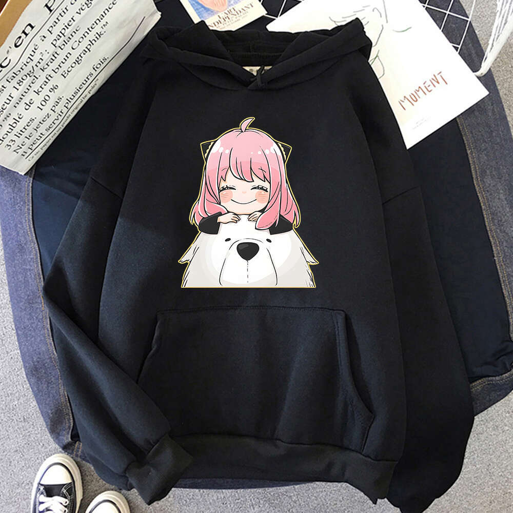 Anime Haruku Spy X Family Plus Size Hoodie Anya Women Sweatshirts Kawaii Casual Female Streetwear Long Sleeve Clothes Tops
