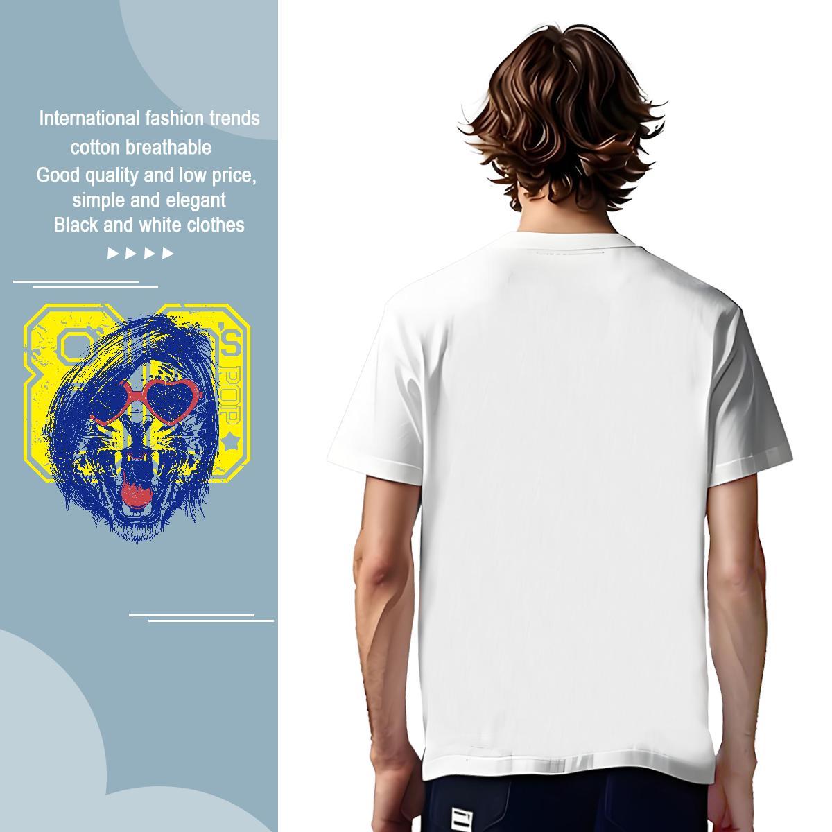 Soft T-Shirts for Men Crew Neck High Street Hip Hop Oversized 230g Pure Cotton Tshirt for Man Woman Casual New Tees Shirts