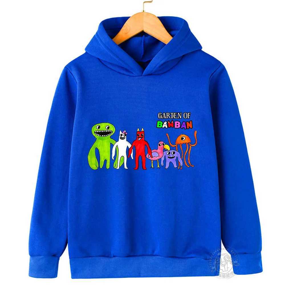 Game Garden of Banban Hoodie Kids Hooded Coats Baby Girls Clothes Teenager Boys Full Sleeve Sweater Children Pullover SweatshirtY240814