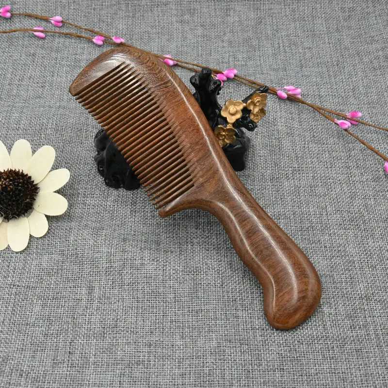 Home>Products>Wooden Salon Waist Fragrance>Anti static Long and Wide Teeth De keratinization>Natural Sandalwood Comb Massage Hair Tool W24