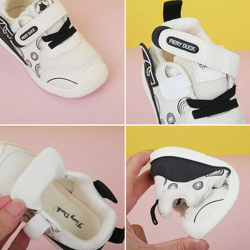 Sneakers Steady functional shoes baby kindergarten 0-3 soft sole spring and autumn new style girls sports shoes boys breathable running shoes H240805