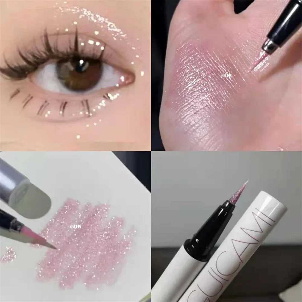 Fruit Diamond Glitter Eyeliner Pencil Eye Makeup Highlighter Waterproof Pearl Rose Brighten Silkworm Shadow Liquid Eyeliner Pen Y240813