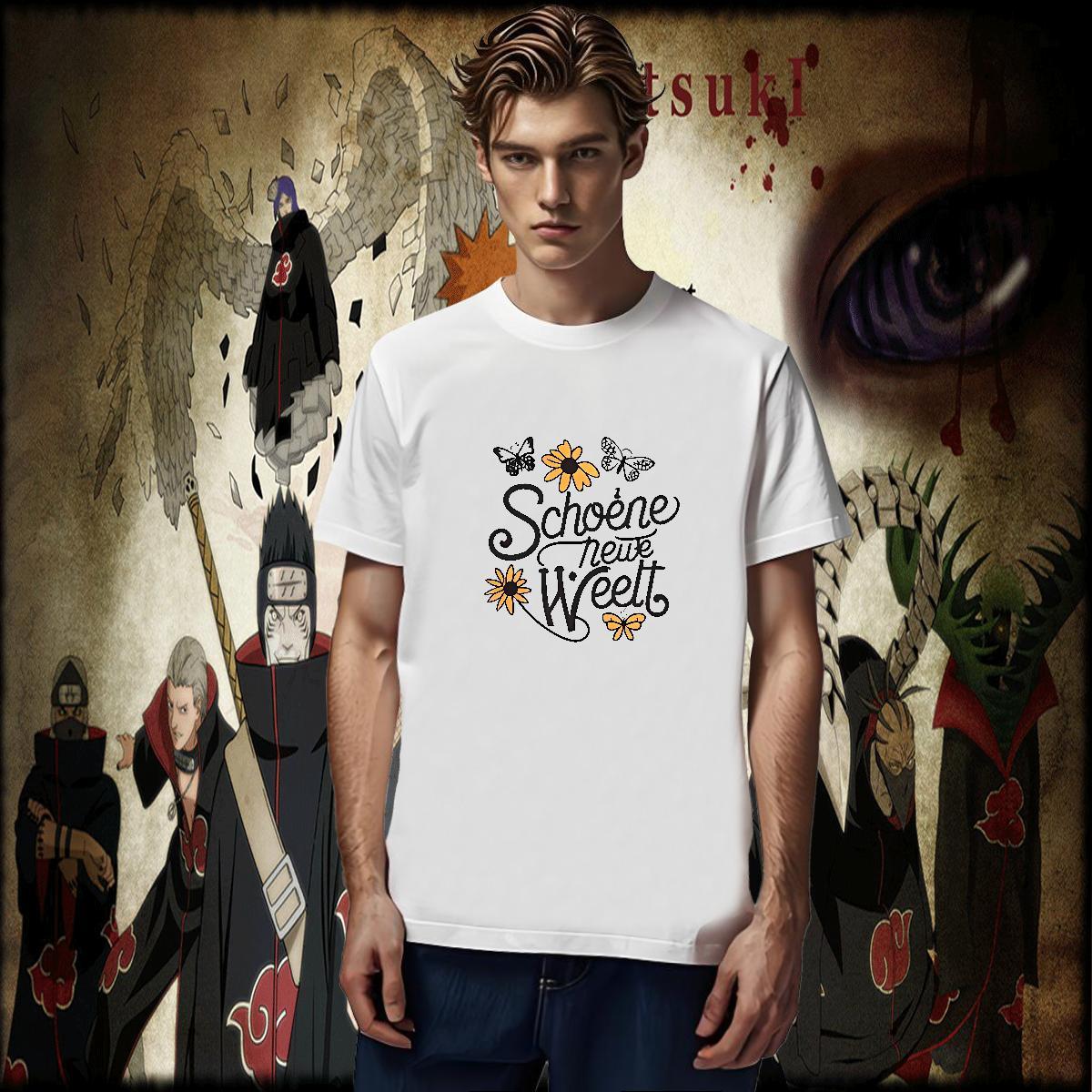 Soft letter T-Shirts for Men Summer Casual Tshirts 230g Cotton 2024 New Breathable Crew Neck Asian Size Tee Shirt