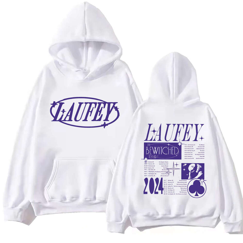 Tour Laufey 2024 Hoodie Haruku Hip Hop Pullover Top Man Woman Sweatshirt Fans Gift Hooded Streetwear Comfortable Soft Clothing