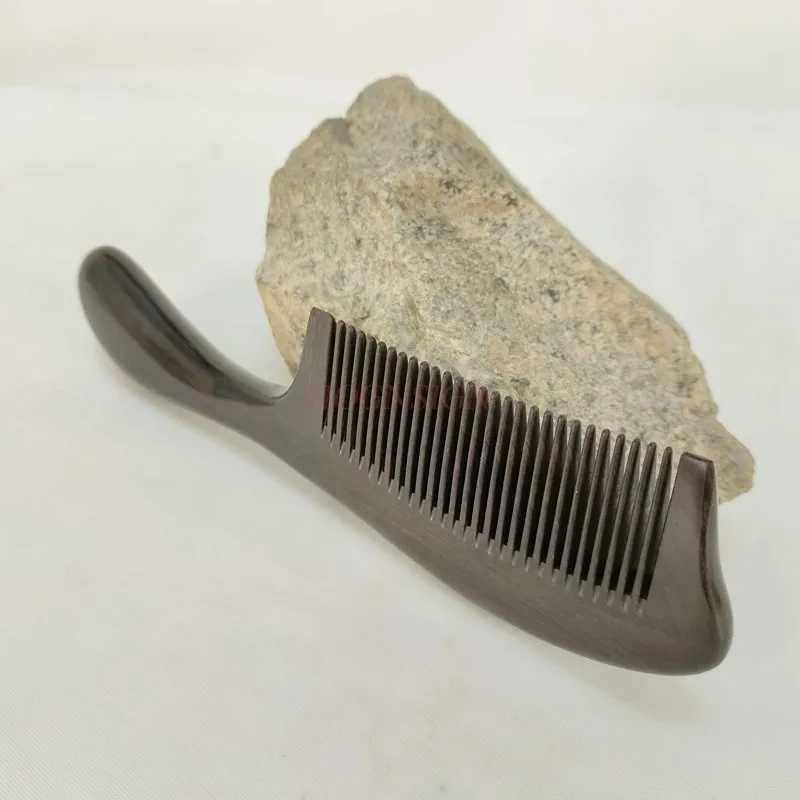 Natural authentic ebony comb with rosewood and red sandalwood fragrance suitable for preventing long hair and static hair loss in both men and women a