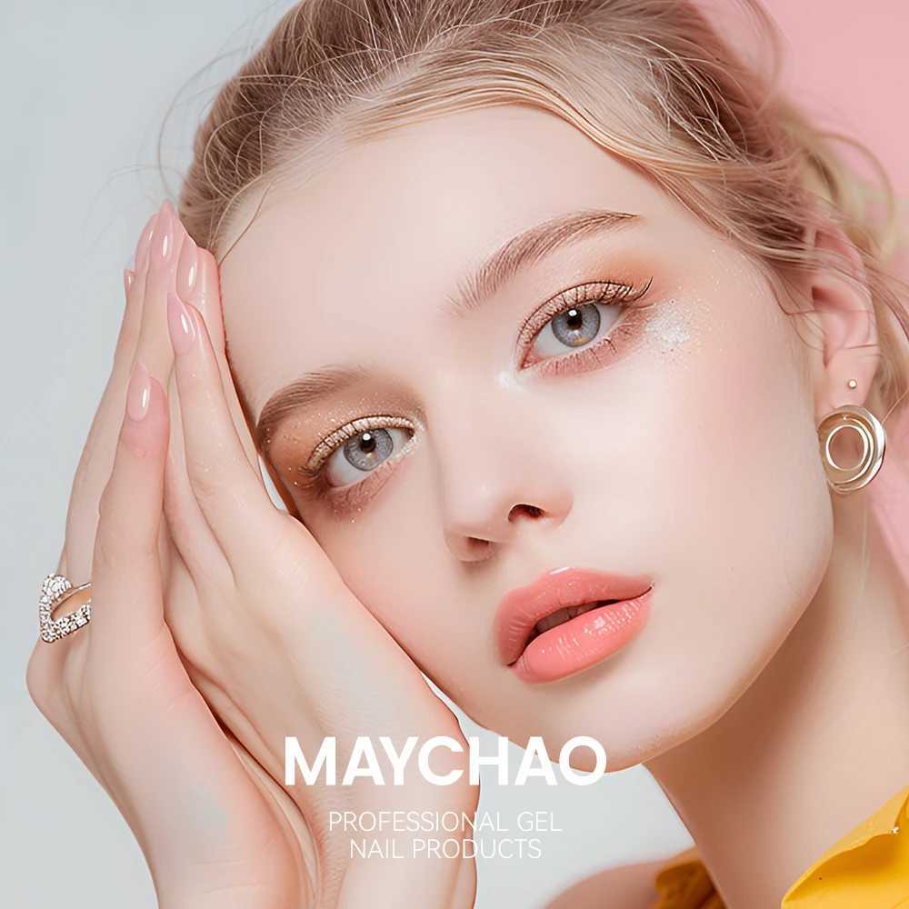 MAYCHAO Nail Gel Polish No Wipe Top Coat Base Coat Primer UV LED 12ml Enhancer Varnish Soak Off Semi Permanent Nail Art VarnishM240814
