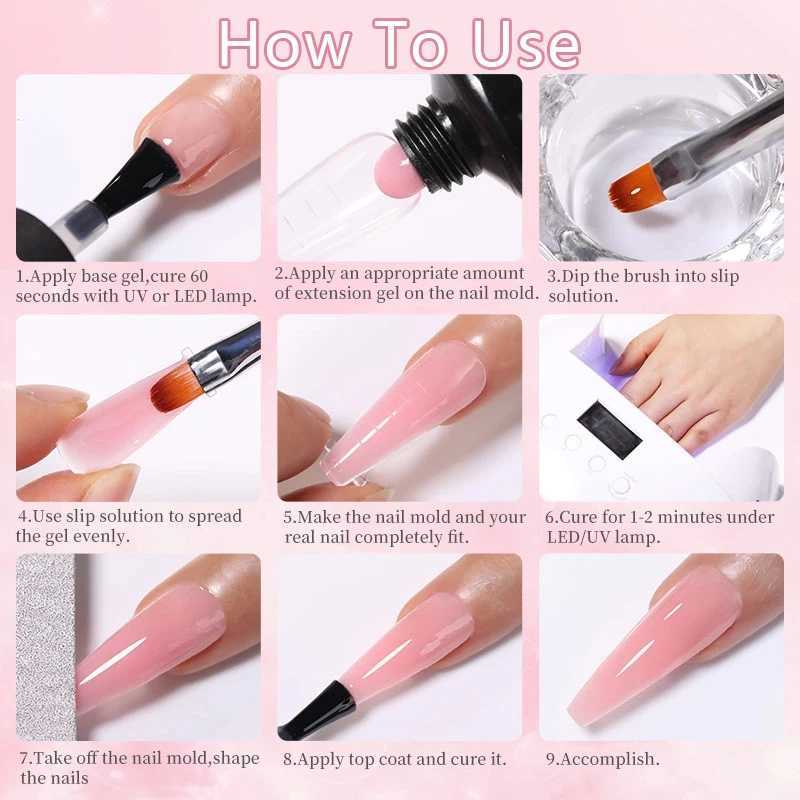 LILYCUTE 15ML Quick Extension Gel For Nails Nude Pink Semi Permanent UV Gel Nail Polish Nail Art Acrylic Crystal Prolong GelM240814