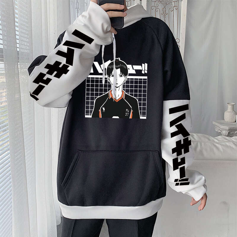 Anime Haikyuu Haruku Kawaii Volleyball Junior Tobio Kageyama Manga Hoodies Long Sleeve Unisex Oversized Winter Warm Sweatshirt
