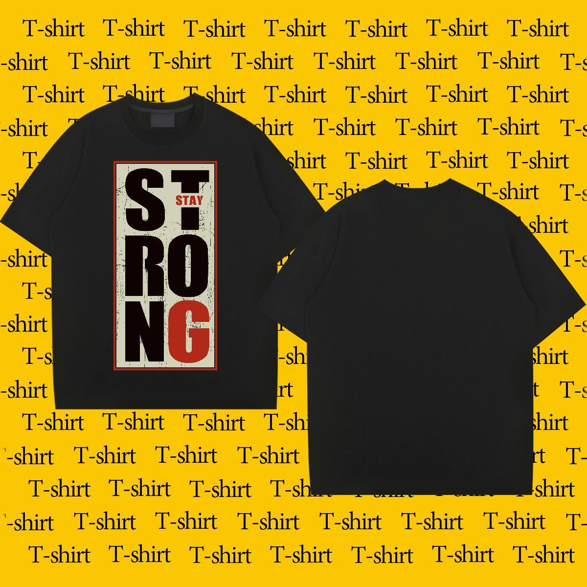 Classic Men Clothes T-Shirt Sports Casual 230g Cotton DIY Anime O Neck Short Sleeves letter T Shirt For Man Customized Tees Shirts