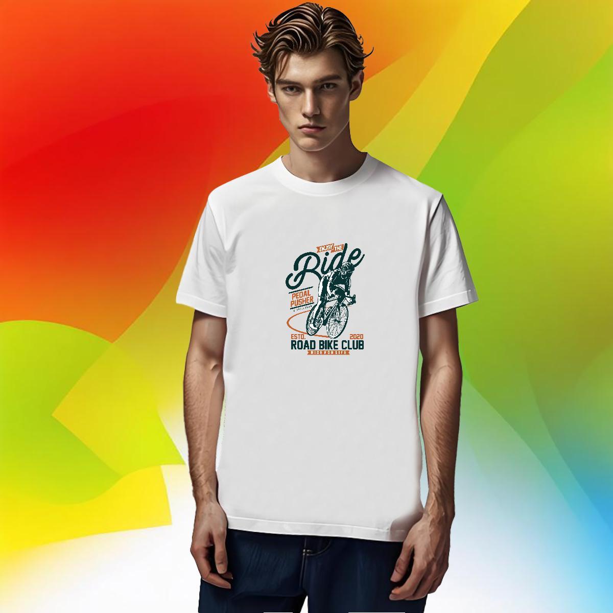 High Quality Motorcycle T-Shirts Beach Men Clothes T-Shirt 100% Cotton 230g Fashion Casual Breathable Crew Neck Anime Print Tops Shirt
