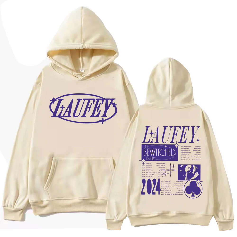 Tour Laufey 2024 Hoodie Haruku Hip Hop Pullover Top Man Woman Sweatshirt Fans Gift Hooded Streetwear Comfortable Soft Clothing