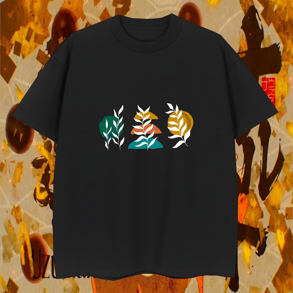 T-Shirts for Men 230g 100% Cotton painting Casual O-Neck Short Sleeve Custom Printed Tshirts Stylist Wholesale Tops Shirt