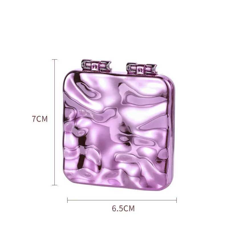 YS00019 Small Portable Mini Makeup Mirror Double sided Portable Student Handheld Folding Mirror W240813