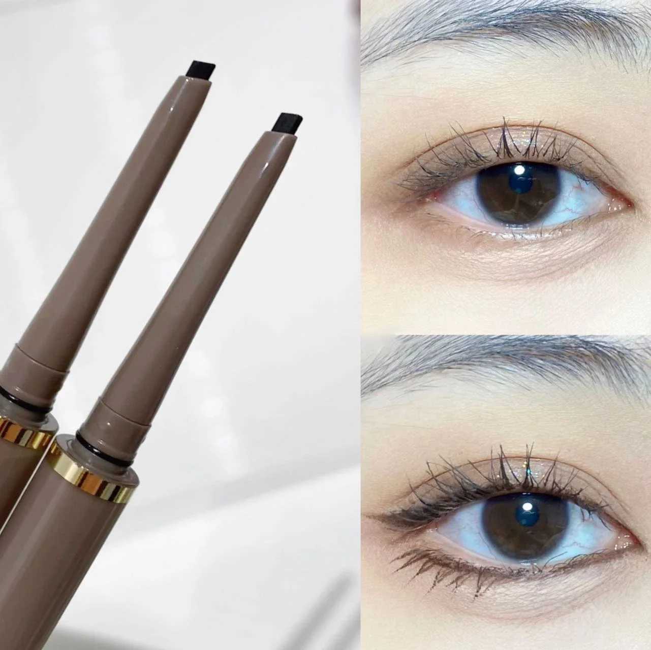 Natural Matte Black Eye Liner Pencil Lying Silkworm Eyeliner Pen Waterproof Lasting Brown Easy Wearing Eyeliner Gel Pen Make Up Y240813