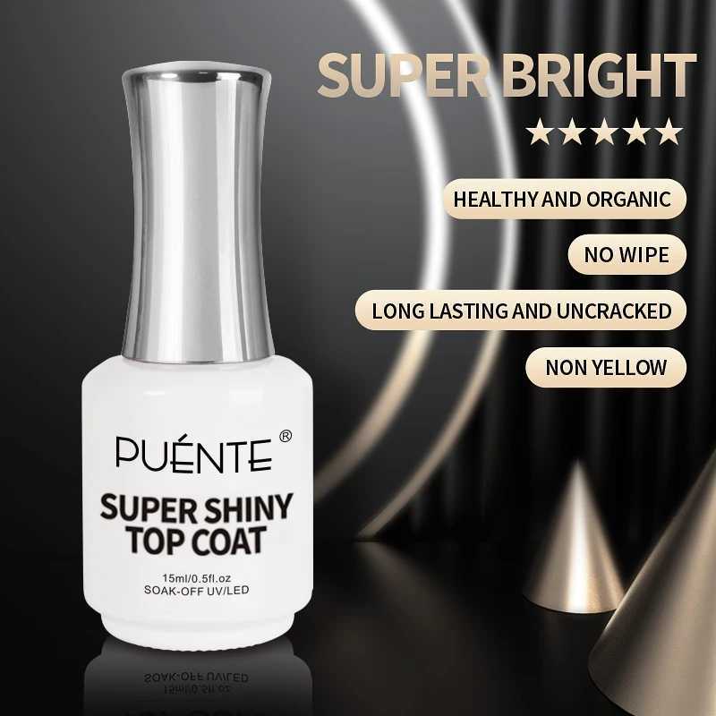 15ML Super Top Coat Gel Nail Polish Function Gel Shiny Sealer Transparent Soak Off UV LED Nail Art Manicure Gel Varnish PrimerM240814