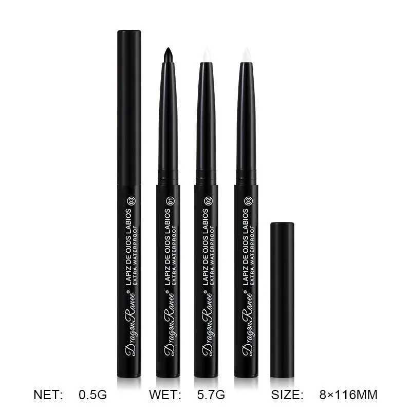 Eyeliner Gel Pencil Waterproof Sweatproof Long-lasting Non-smudging Matte Pearlescent White Black Eyeliner Pen Eye Makeup Tool Y240813