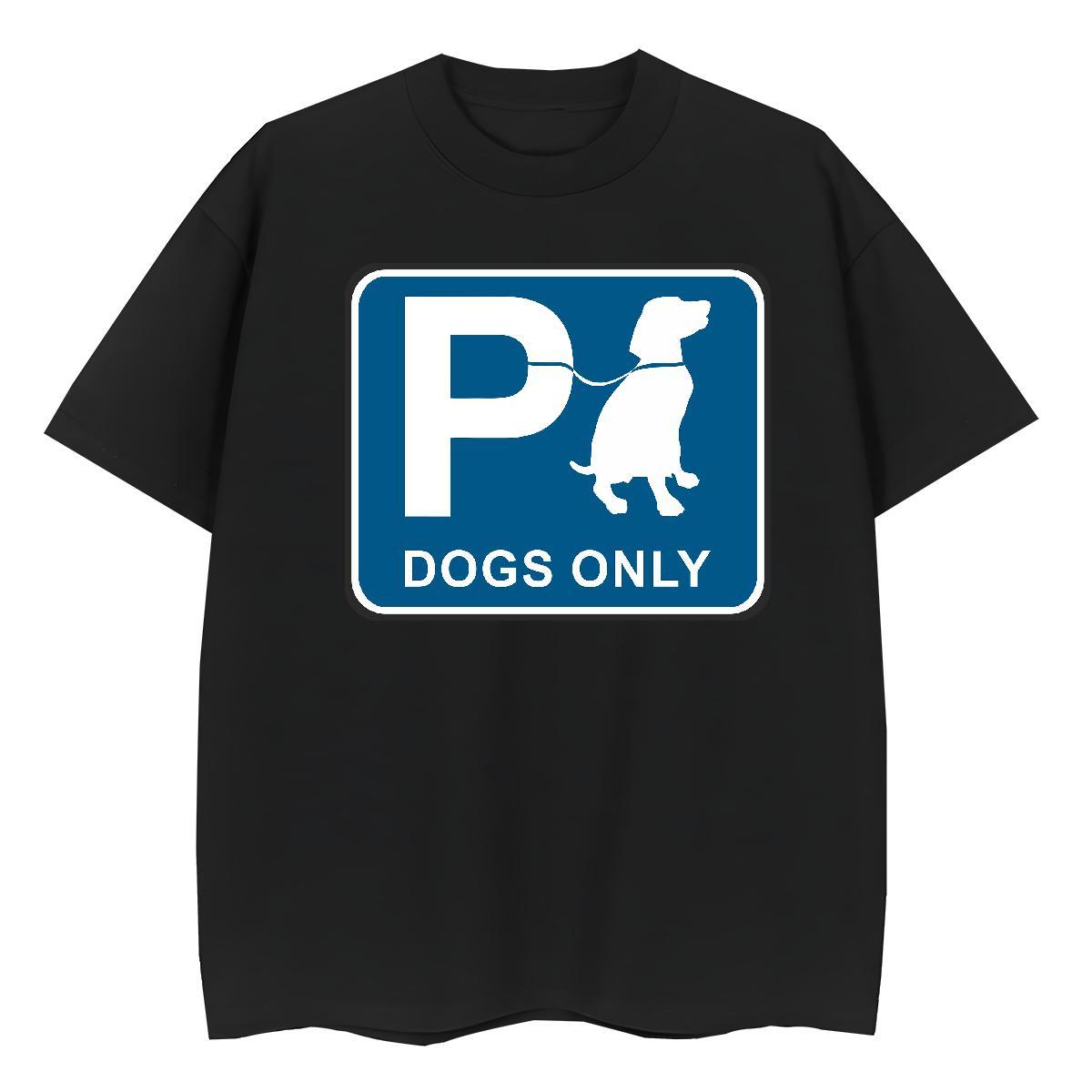 Classic Mens T Shirts dog Breathable Crew Neck Street Casual Skull 100% Cotton 230g Men Clothes T-Shirt DIY Customized Tops