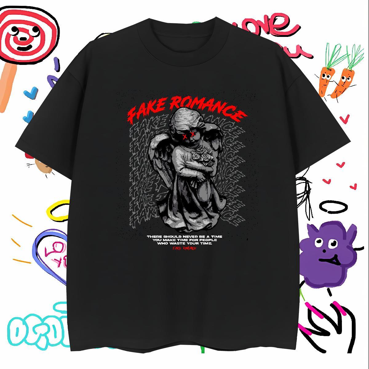 T Shirts Men 230g Pure Cotton portrait Casual Daily Wear Breathable Short Sleeve Customized Tshirt for Man Woman Brand Wholesale Tees