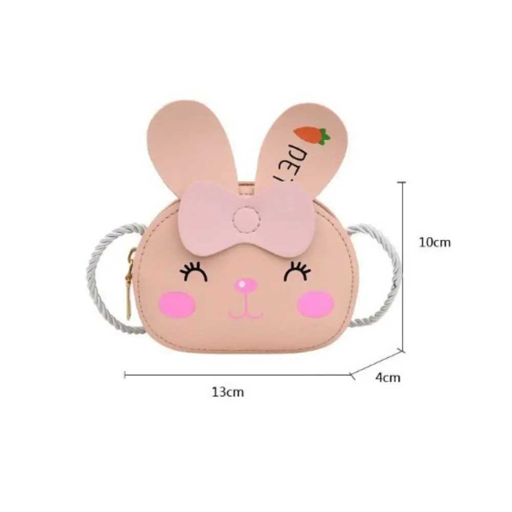 Cute cartoon childrens cross body bag small animal PU leather shoulder bag small coin wallet handbag mini messenger bag W240813