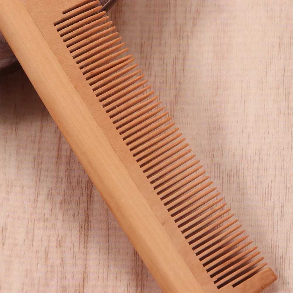 Anti static natural sandalwood comb portable hair salon wooden comb mouse tail brush hair styling tool hair care hair comb W240813