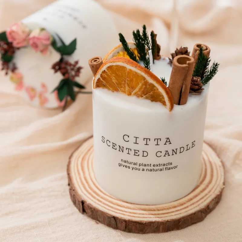 10cm soybean wax scented candle romantic column candle home perfume decoration wedding holiday gift body relax pressure relieve candle W240813