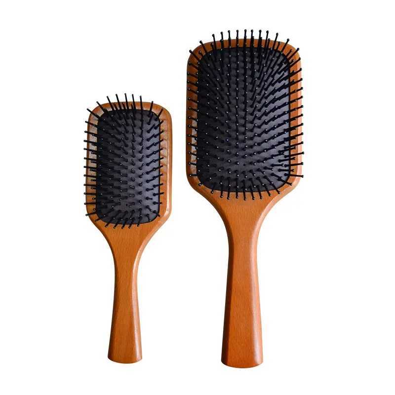 Solid wood air bag wooden comb for hair care with air cushion wooden comb for home massage comb W240813