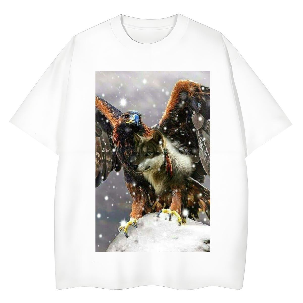 Loose Fit Couples T Shirts Sports Casual 100% Cotton 230g Cartoon Printing L-4XL O-Neck Short Sleeve cool Mens T Shirts Wholesale Wear