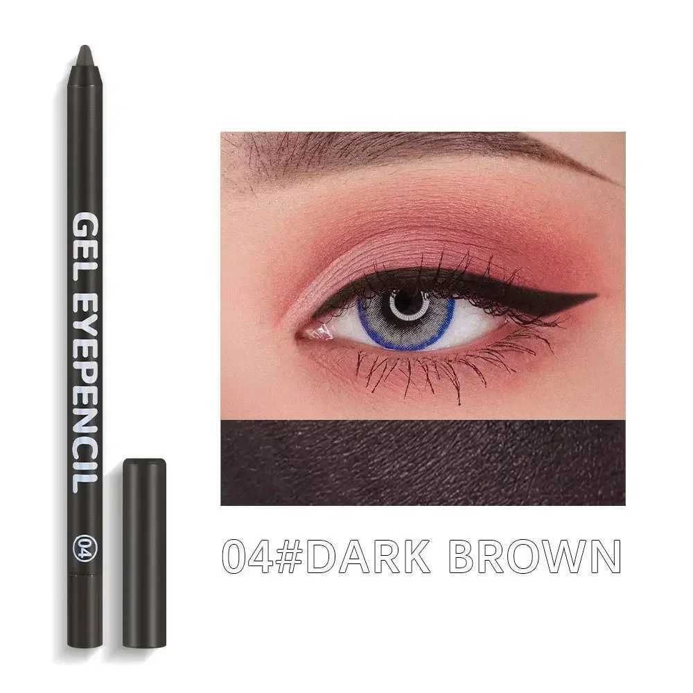 12 Colors Pearlescent Glue Eyeliner Pen Multi-Color Waterproof Is Not Easy To Dizzy Stain Extremely Fine Rotating Eyeshadow Pen Y240813