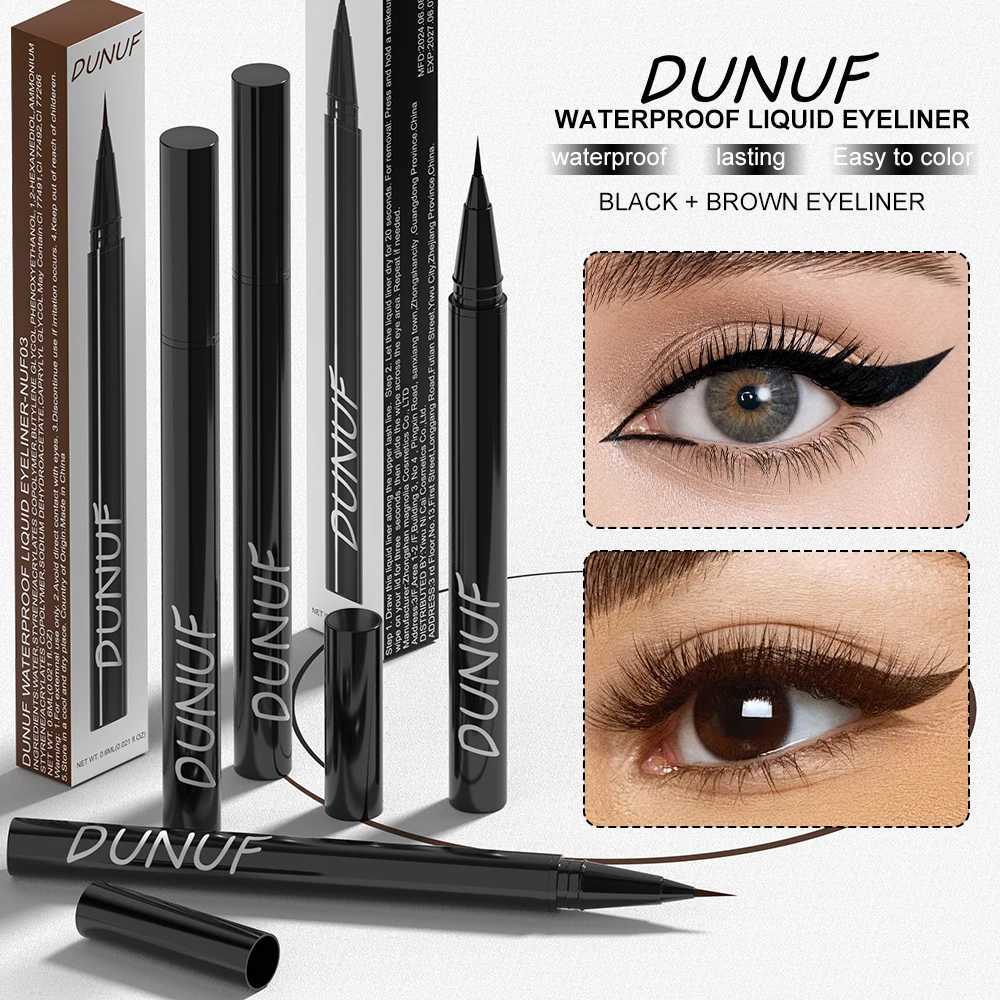 Black Liquid Eyeliner Brown Make Up Eye Liner Pencil 0.01mm Ultra Fine Quick Dry Long Lasting Waterproof Eyeliner Eyes Makeup Y240813