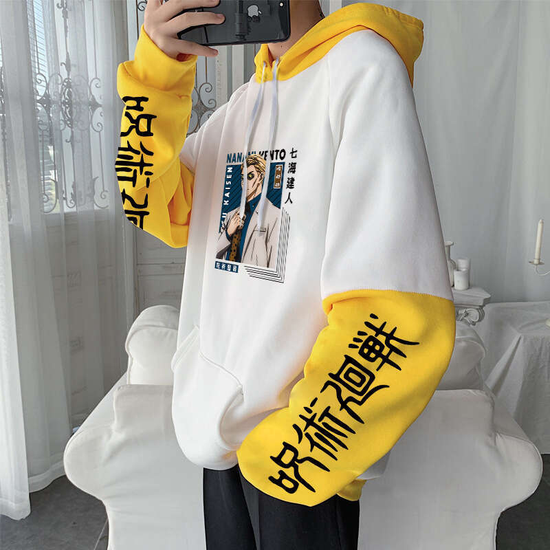 Anime Hot Jujutsu Kaisen Nanami Kento Cool Graphic Print Men Women Hoodies Plus Size Sweatshirt Haruku Streetwear Clothing